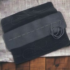 NEW Knife Roll Carry Case 6.25" Fits 12 Pocket Knives Cloth Lined Black