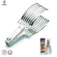 PINZA MOLLA PRENDI ARROSTO IN ACCIAIO  INOX PER AFFETTARE PRENDI ARROSTO