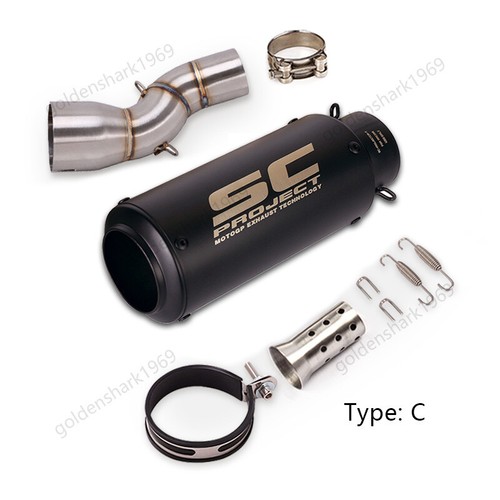 Juego de escape deslizable 51 mm tubo silenciador escape acero escape para Honda CBR1000RR 2017-2025 - Imagen 6 de 9