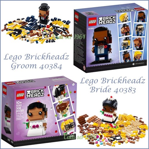 Lego Bride and Groom Brickheadz 40383 and 40384 NEW GET BOTH!! - Picture 11 of 24