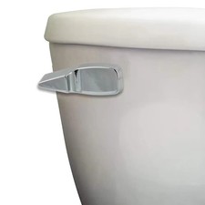 Danco 88365 White Mansfield Toilet Handle, Chrome, Plastic, 9"
