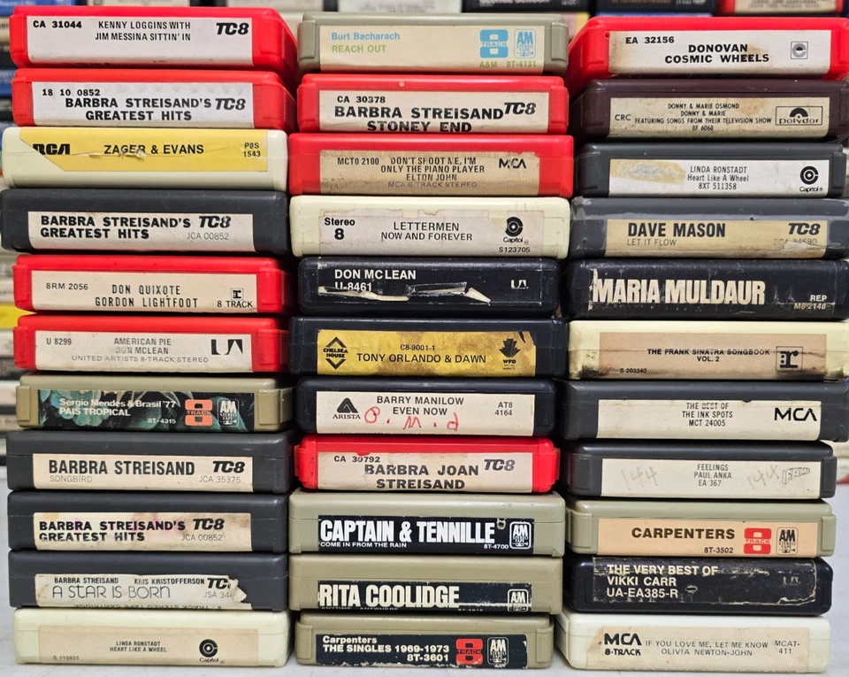 Lot of 33 Pop Rock Soft Rock Nice 8-Tracks - Vintage 8 Track Tape Cartridge #255 - Image 2 of 4