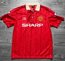 Manchester United 1992/1994 Umbro Home Vintage Soccer Jersey Rare Shirt Men sz M