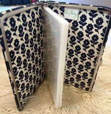 RARE Vera Bradley Show and Tell Photo Album Holder Brag Book for Handbag Navy