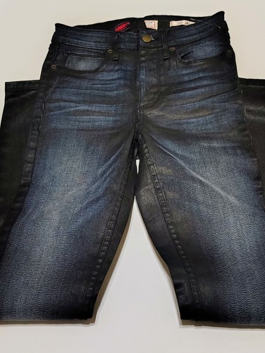 Women's GUESS Jeans Size 25 Dark Blue Denim 1981 Original Classic Skinny - Picture 2 of 6