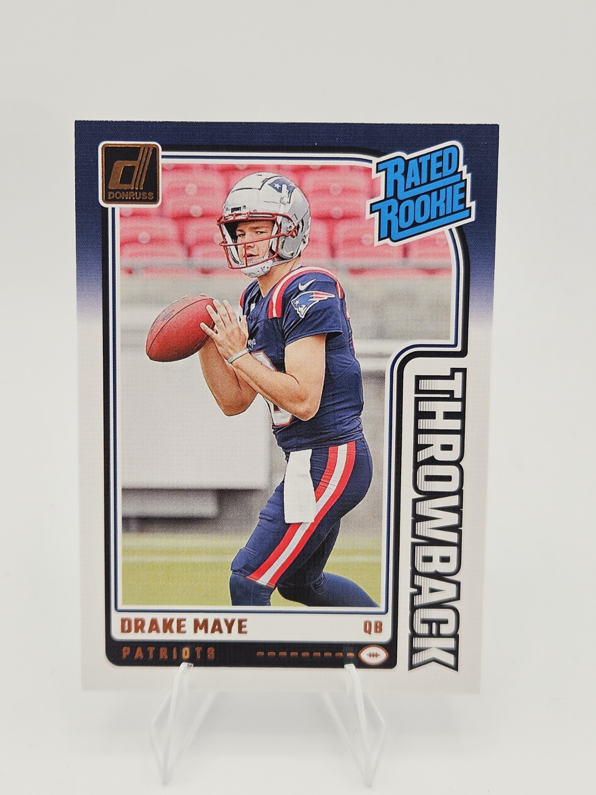 2024 Panini Donruss - Rated Rookies Throwbacks Drake Maye #49 (RC)
