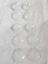 Formglas Ruffled Round Bobeches Candle Rings Wax Catcher 2.5 in Mixed Lot of 10