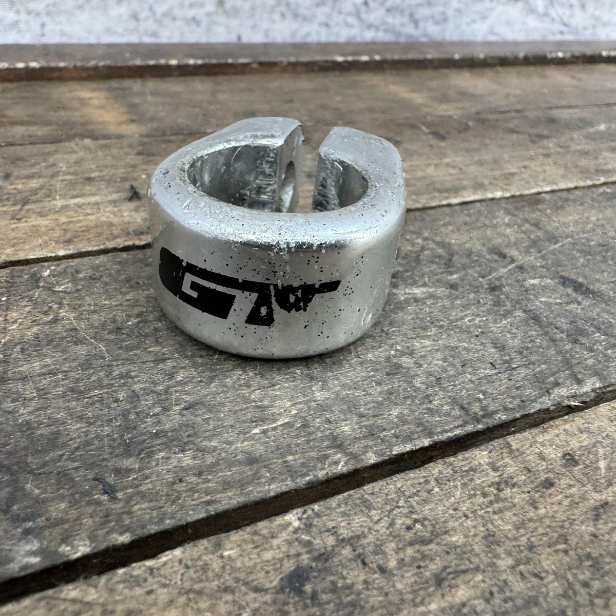 Vintage GT BMX Seatpost Clamp Silver 35g Old School BMX PARTS NO