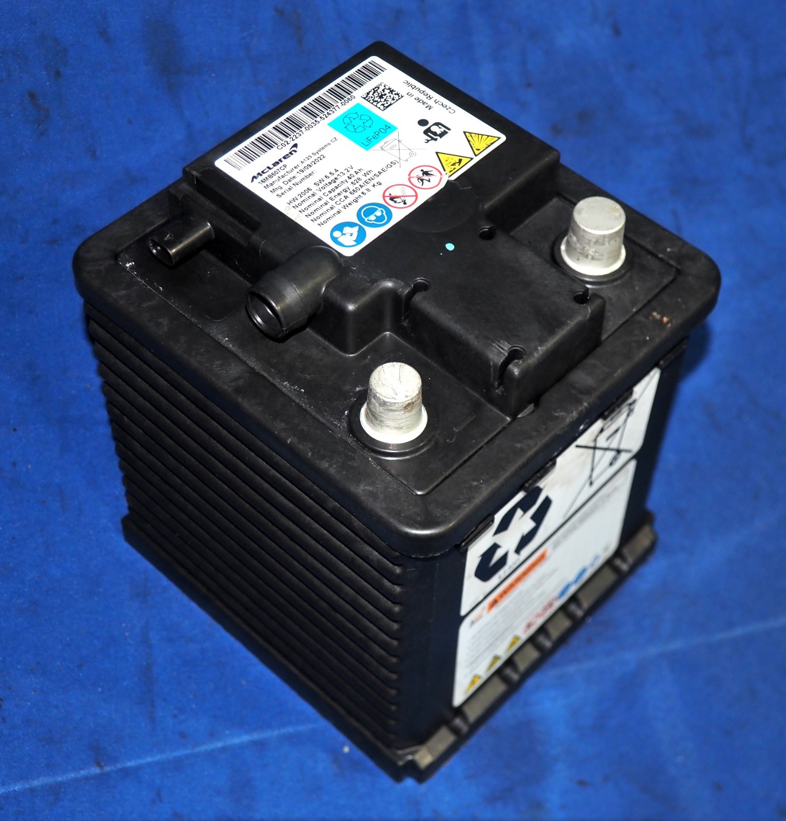 McLaren Elva Battery P/N 16MB507CP