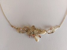 Trachtenschmuck Collier Vintage Jagdschmuck Gold