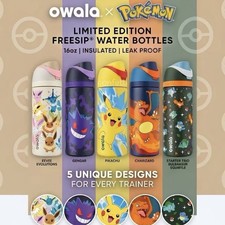 Owala x Pok&eacute;mon 16 oz Special Edition FreeSip Stainless Steel Water Bottle