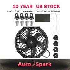 10 Universal Radiator Cooling Fan 800 Cfm 12v 80w 6 Blade Pull Type Electric 10 Universal Radiator Cooling Fan 800 Cfm 12v 80w 6 Blade Pull Type Electric