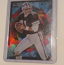 2024 Topps Finest Sky Blue Refractor /150 #209 Danny White Dallas Cowboys