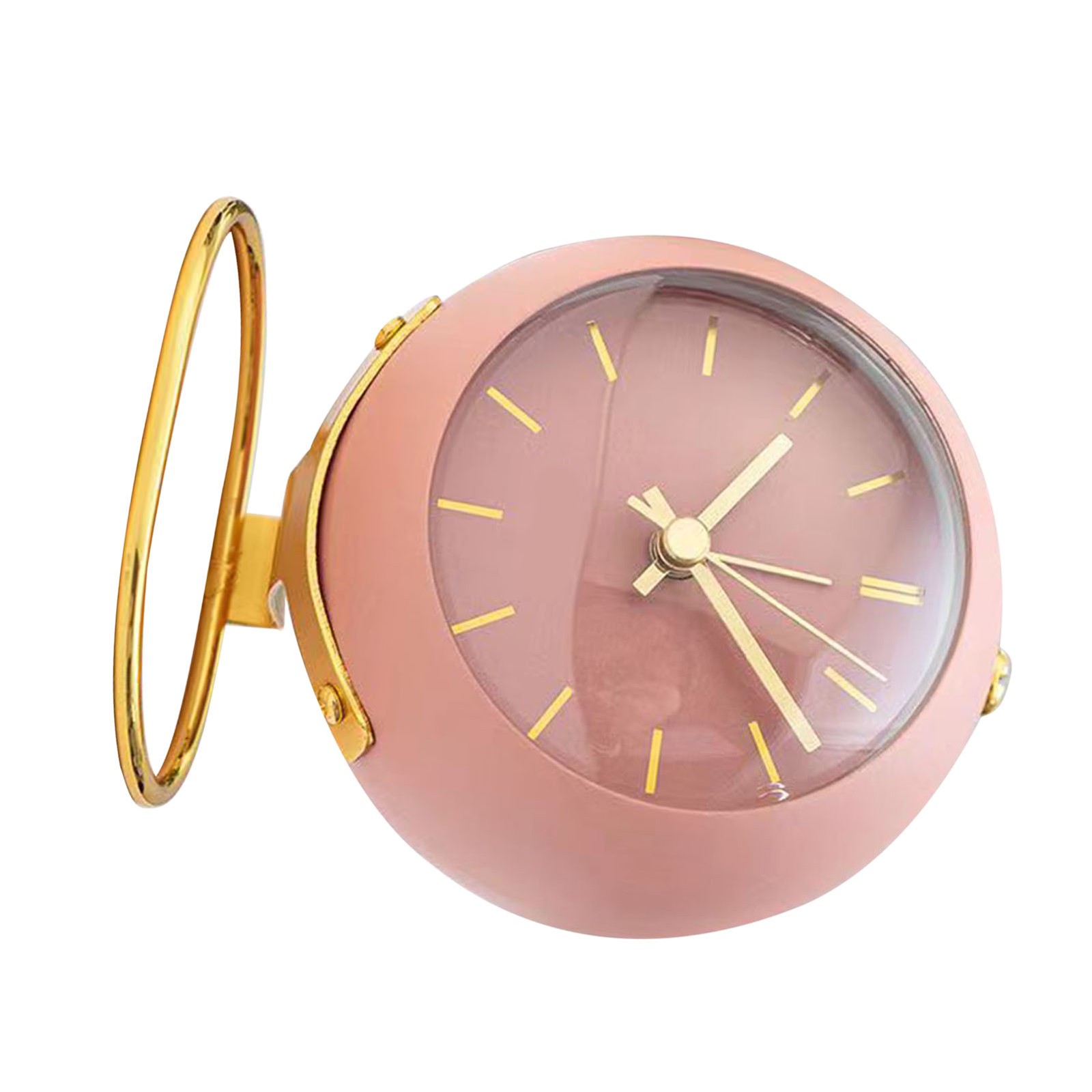 Desktop Alarm Clock Students Dormitory Mini Alarm Clock Ornaments Simple Metal D