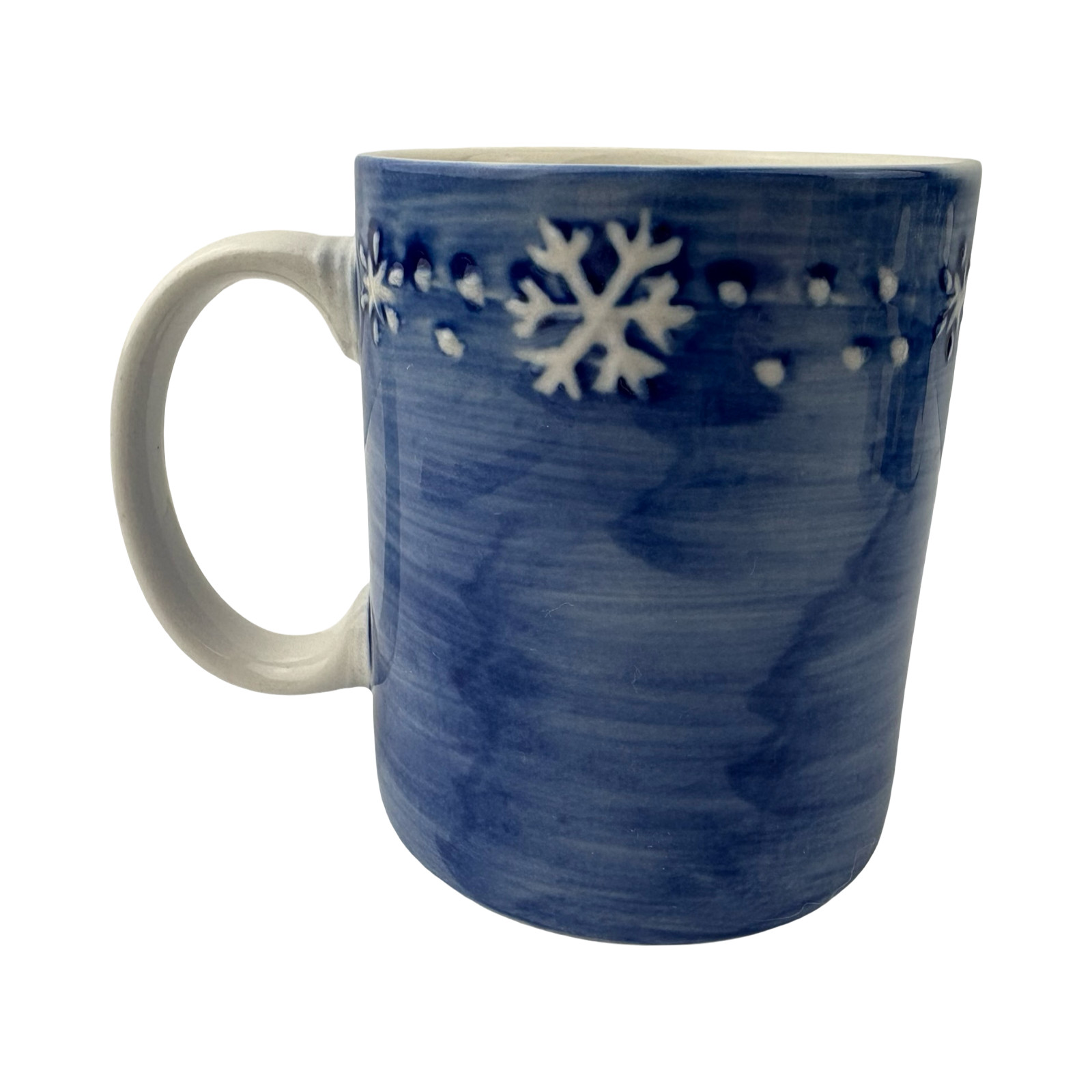 Tabletops Unlimited Happy Snow Family Mugs Set of 3 VTG Christmas Holiday