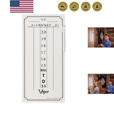 Viper Dry Erase Scoreboard, Cricket and 01 Dart Games, White