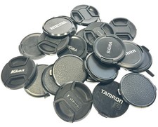 Lot of 21 58mm Snap-on Front Lens Caps Unbran...
