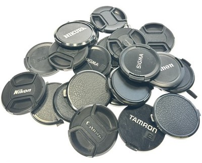 Lot of 21 58mm Snap-on Front Lens Caps Unbranded Generic