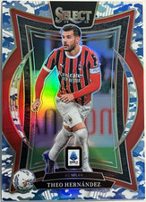 2024-25 Panini Select Serie A - Theo Hernández WINTER CAMO PRIZM #/30 AC Milan