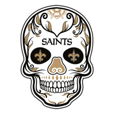 New Orleans Saints Skull Logo 4 Football Sticker Waterproof Vinyl Decal Die-Cut