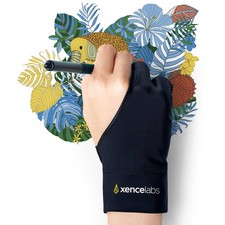 Drawing Glove Breathable Artist Glove For Drawing Tablet Two Fingers For Left Ri