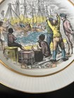 4 VINTAGE SCHERZER BAVARIA GERMANY American Historical PLATES — photo 7