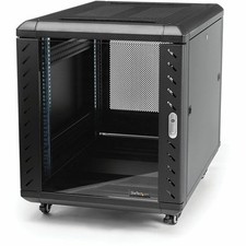 StarTech 4-Post 12U Server Rack Cabinet 19" Data Rack Cabinet for Computer / IT