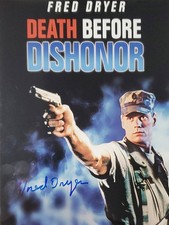 Fred Dryer DEATH BEFORE DISHONOR 1987 Signed 8X10 Photo #11