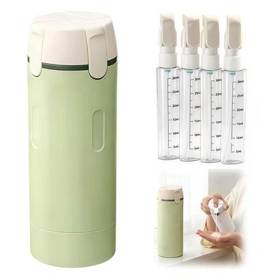 4 in 1 Travel Dispenser Bottle Leakproof Refillable Travel Bottles for Toilet...