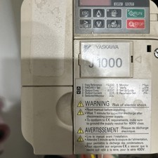 Yaskawa J1000 AC Drive CIMR-JU4A0004BAA 1HP 3Ph Used
