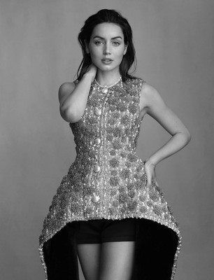 Actress Ana de Armas Gold Fashion Dress Studio Portrait Poster Photo 13x19