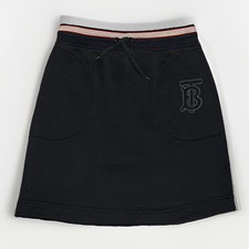 Burberry Girls 14Y 164cm Monogram Motif Drawcord Skirt Icon Stripe Black