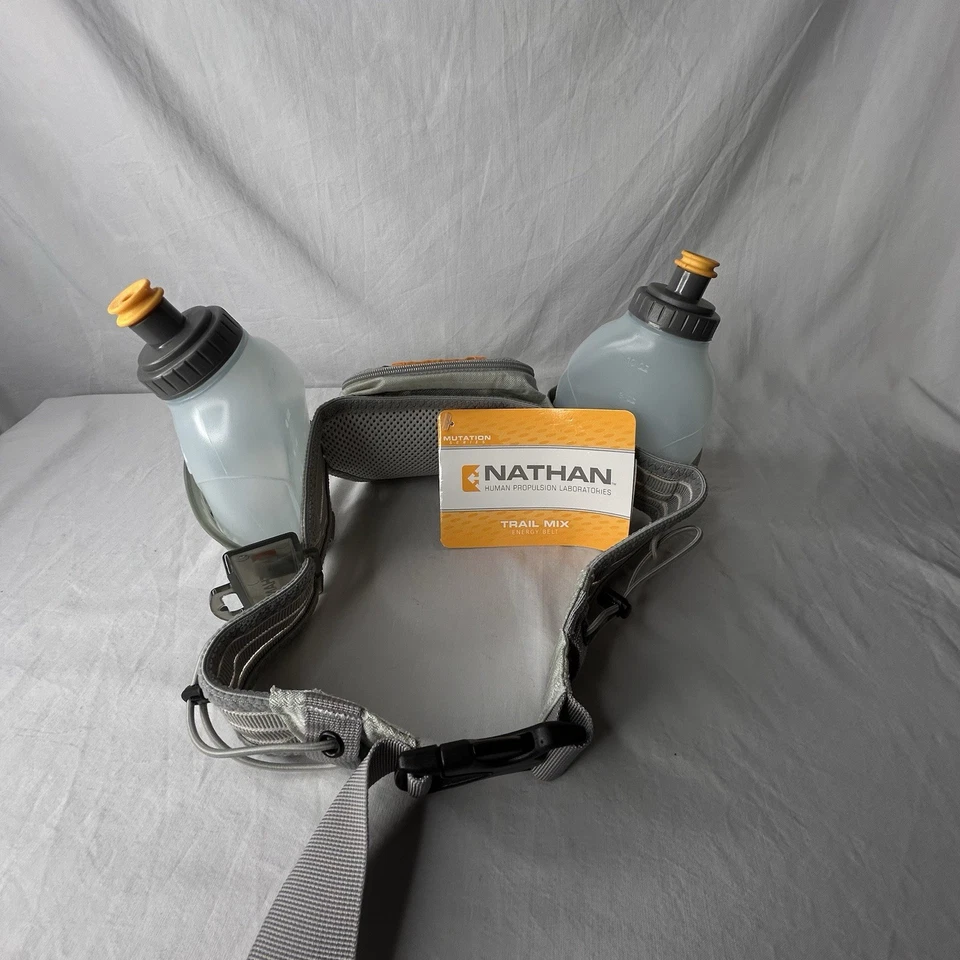 Cinturón de Hidratación Nathan Trail Mix con 2 Botellas Correr Senderismo Tamaño Ajustable - NUEVO Foto 4 de 4