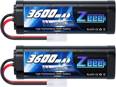 Zeee 72V NiMH Akku 3600mAh RC Auto LKW Batterie Deans TAMIYA Stecker
