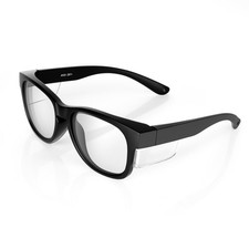 Safety Glasses with Side Shields - 3 optional Lenses Clear, Tinted, Polarize...