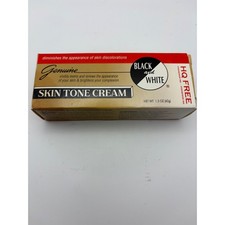 Genuine Black and White Skin Tone Cream Evens Renews Brightens 1.5 oz HQ Free
