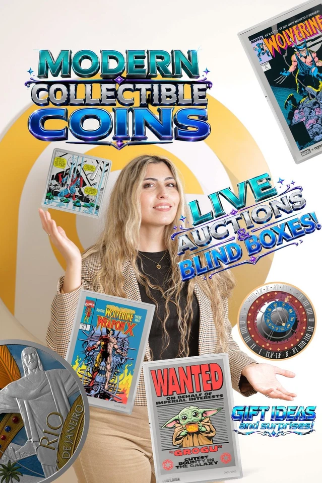 MODERN COLLECTIBLE COINS - AUCTIONS & BLIND BOXES!
