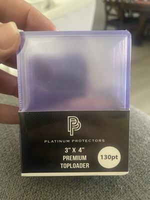  Platinum Protectors 130pt Toploaders Trading Card Sleeves Plastic Holders 