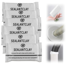 6 Pack Waterproof Sealant Mastic Air Conditioning Duct Seal White Moldable Putty