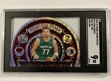 Luka Doncic Die Cut SILVER PRIZM ASIA RED Card SP 2020  TEST OF TIME SGC 9 Mint!