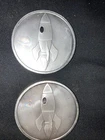 Two x 1 oz Emojis/Rocket Silver Round .999 fine Silver Bullion 2 Troy Ounces