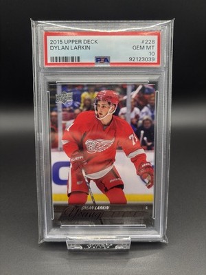 Upper Deck 2015-16 Series One Young Guns #228 Dylan Larkin Red Wings PSA 10