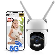5G WiFi outdoor security camera, 2K home security camera, motion detection, IP66