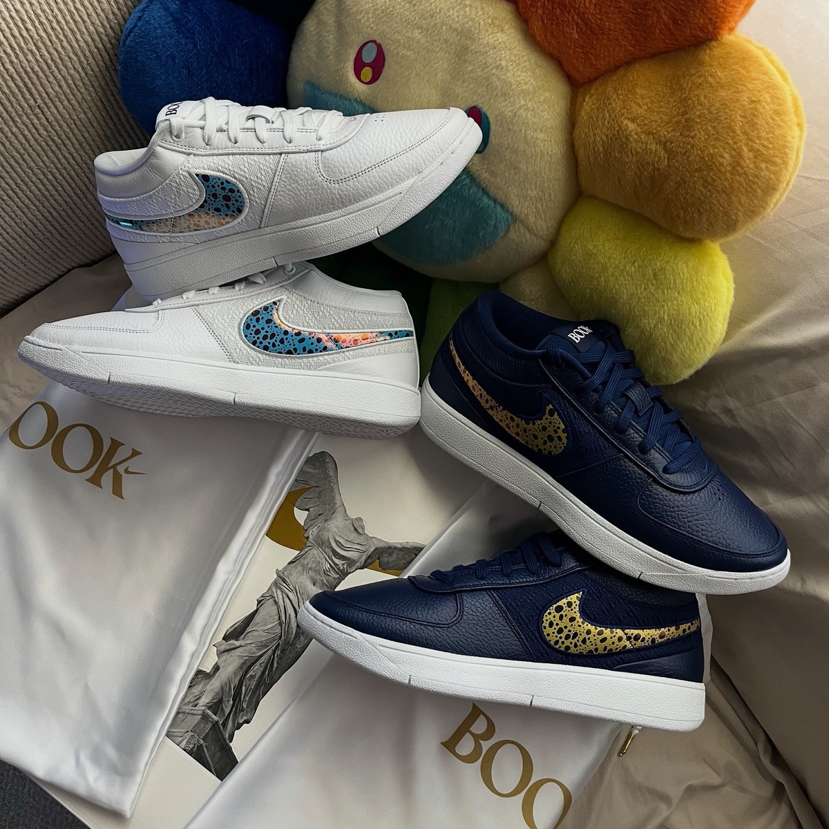 Nike Book 1 Immortalized Pack White Navy Blue New Size 10.5 Ships