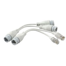 POE Splitter RJ45 2-in-1 Network Cabling Connector For Security Camera Install A