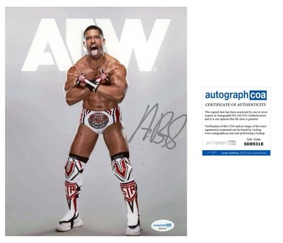 SIGNED THE ACCLAIMED ANTHONY BOWENS AEW AUTOGRAPHED 8X10 PHOTO - ACOA COA