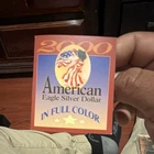 American Eagle 2000-P Proof Silver 1 Troy oz Original Box with COA