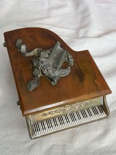 VTG Bakelite Grand Piano Wind Up Music Box 