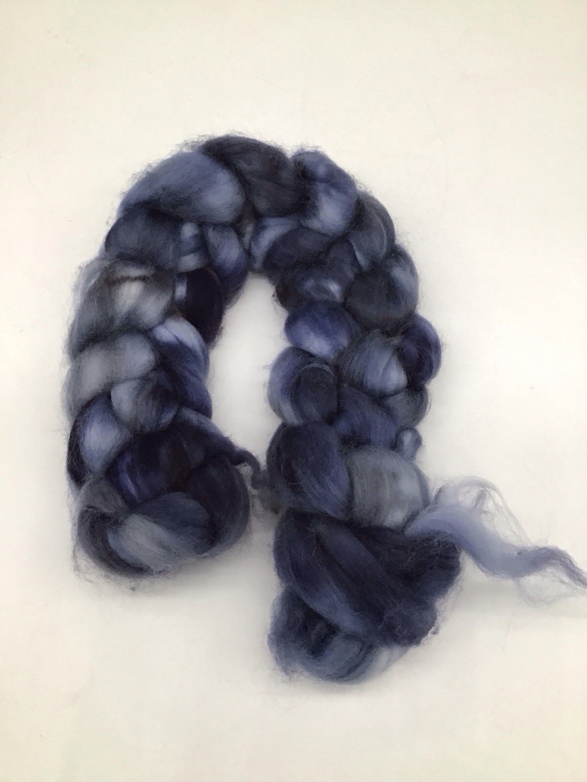 3 Skeins Roving Wool: Spinner's Candy "Blueberry" + 2 Unlabeled