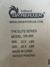 Calentador Infrarrojo Dr DR-998, 1500W, Calentador de Espacio con Humidificador, Oscilación...